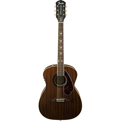 FENDER<sup>&reg;</sup> Tim Armstrong Hellcat Acoustic-Electric Guitar - Based on Tim Armstrong’s beat-up old '60s Fender<sup>&reg;</sup>, this instrument offers both acoustic and electric guitar options.  Features include a solid mahogany top with laminate mahogany back and sides, urea nut and saddle, Rosewood bridge and Fishman<sup>&reg;</sup> Isys III preamp with built-in system.
