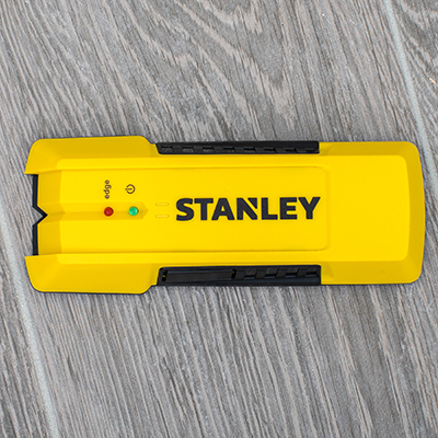 STANLEY<sup>&reg;</sup> Stud Sensor -  Detect the location of wood or metal studs up to 3/4-inch beneath surface material with this easy-to-use stud sensor. Featuring a sturdy design, this sensor will indicate with sequential LEDs, marking both the edges and center of studs with accuracy up to 1/8&quot; for wood and 1/4&quot; for metal.
